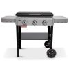 Weber 43310201 3 Burner Propane Gas Grill 28 in. Flat Top Griddle in Black