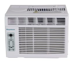 Keystone 10,000 BTU Window Mounted Air Conditioner | Follow Me LCD Remote Control | Energy Saver Mode | Sleep Mode | 24H Timer | Auto-Restart | AC for Rooms up to 450 Sq. Ft | KSTAW10BE