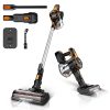 INSE Cordless Vacuum Cleaner, 6-in-1 Stick Vacuum Cleaner with Detachable Battery, 25kPa Strong Suction, Extra Large Dustbin, Powerful Brushless Motor, Ultra Quiet Lightweight