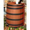 Good Ideas 50 Gallon Rain Wizard Darkened Rib Rain Barrel, Terra Cotta