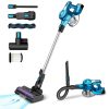 INSE Cordless Vacuum Cleaner, 30Kpa 300W Powerful Stick Vacuum, up to 45 Mins Max Runtime, 12-in-1 Lightweight Vacuum Cleaner for Carpet Hard Floor Pet Hair