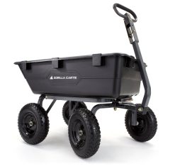 Gorilla Carts GOR6PS 1200-lb. Heavy-Duty Poly Dump Cart, 13" Tires