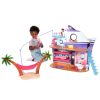 KidKraft Luxe Life 2-in-1 Wooden Cruise Ship & Island Doll Play Set with 18 Accessories