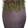 Rescue 50 Gallon Whiskey Rain Barrel – Brown