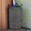 Good Ideas IMP-D50-DAR Impressions Downton Rain Saver Rain Barrel, 50 Gallon, Dark Granite