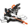 WEN 9.5-Amp 7.25-Inch Single Bevel Compact Sliding Compound Miter Saw with LED Cutline Guide