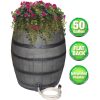 Emsco Group 50 Gal Black Polyethylene Rain Barrel, Black