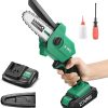 KIMO 4 inch Battery Powered - Cordless Chain Saw with/ 20V 2.0Ah Battery Charger, Handheld Portable Electric Chainsaw