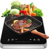 COOKTRON Single Induction Cooktop Burner, 1800W Burner Induction Cooktop