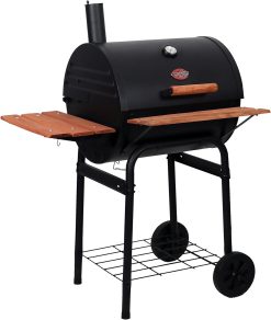 Char-Griller E2123 Wrangler 635 Square Inch Charcoal Grill/Smoker, Black
