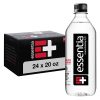 Essentia Bottled Water, Ionized Alkaline Water; 99.9% Pure, Infused with Electrolytes, 9.5 pH or Higher with a Clean, Smooth Taste, 20 Fl Oz (Pack of 24)