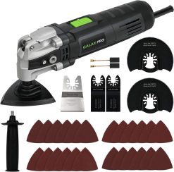 GALAX PRO 3.5A 6 Variable Speed Oscillating Multi Tool Kit with Quick Clamp System Change and 30pcs Accessories