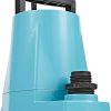 Little Giant 5-MSP 115-Volt 1/6 HP, 1200 GPH Aluminum Manual Utility Pump, 25-Ft. Cord, Blue, 505025