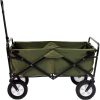 Mac Sports Folding Steel Frame Garden Utility Wagon Cart, Green (for Parts)