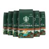 Starbucks Ground Coffee, Medium Roast Coffee, Colombia 100% Arabica 6 bags (12 oz each)