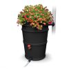 Earthmark 45 gal. Black Polyethylene and Resin Rain Barrel