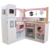 KidKraft Grand Gourmet Corner Play Kitchen with 5-Piece Accessory Play Set