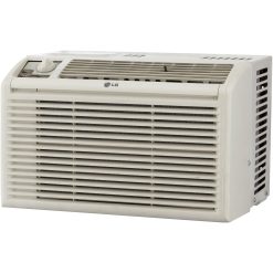 LG 5,000 BTU Window Air Conditioner, Cools 150 Sq.Ft. (10' x 15' Room Size), Quiet Operation, 2 Cooling & Fan Speeds, 2-Way Air Deflection, Washable Filter, 115V