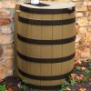 Good Ideas Rain Wizard 40-Gallon Rain Barrel - Darkened Ribs - Khaki