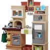 Step2 Heart of the Home Brown Toddler Play Kitchen Set