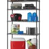 Hyper Tough 5 Tier Wire Shelf Unit Black, 1750 lb Capacity, Adult