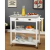 TMS Oregon Kitchen Cart, White