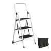 Pentagon Tools 3-Step Portable Folding Stool - Heavy-Duty Step Stool Ladder