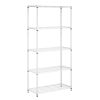 Honey-Can-Do 5-Tier Heavy-Duty Adjustable Shelving Unit With 350-lb Shelf Capacity, White,Shelves & Shelf Units White,Steel