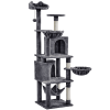 Easyfashion 69-inch Multilevel Cat Tree for Cats Kittens, Dark Gray