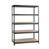 WORKPRO 48-inch 5-Tier Freestanding Shelf with Particle Board Shelves, 800 lb. Capacity