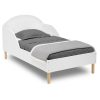 Delta Children Reese Wood Toddler Bed - Greenguard Gold Certified, Bianca White