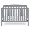 Delta Children Hanover 6-in-1 Convertible Baby Crib, Grey