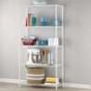 Hyper Tough 5 Tier Wire Shelf Unit, White, 1750 lb Capacity