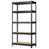 Prilinex 5-Shelf Boltless & Adjustable Steel Storage Shelf for Garage Warehouse,35.5