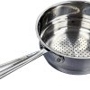 All-Clad 4703-ST Stainless Steel Dishwasher Safe Universal Steamer Insert Cookware, 3-Quart, Silver