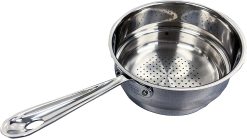 All-Clad 4703-ST Stainless Steel Dishwasher Safe Universal Steamer Insert Cookware, 3-Quart, Silver