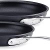 All-Clad HA1 Hard Anodized Nonstick 2 Piece Fry Pan Set 8, 10 Inch Induction Pots and Pans, Cookware Black