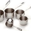 All-Clad Stainless Steel Measuring Cup Set, 5-Piece, Silver