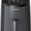 COSORI Small Air Fryer Oven 2.1 Qt, 4-in-1 Mini Airfryer, Bake, Roast, Reheat, Space-saving & Low-noise, Gray