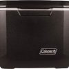 Coleman Rolling Cooler, 50 Quart Xtreme 5 Day Cooler with Wheels, Wheeled Hard Cooler Keeps Ice Up to 5 Days, Black