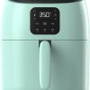 DASH Tasti-Crisp™ Digital Air Fryer with AirCrisp Technology, Custom Presets, Temperature Control, 2.6 Quart - Aqua