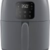 DASH Tasti-Crisp™ Digital Air Fryer with AirCrisp Technology, Custom Presets, Temperature Control, 2.6 Quart - Cool Grey