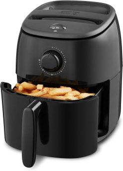 DASH Tasti-Crisp™ Electric Air Fryer Oven Cooker with Temperature Control, 1000-Watt, 2.6Qt, Black