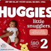 Huggies Little Snugglers Baby Diapers, Size 2 (12-18 lbs), 180 Ct