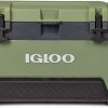 Igloo BMX 72 Quart Cooler with Cool Riser Technology, Fish Ruler, and Tie-Down Points, Oil Green