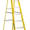 Louisville Ladder 8' Fiberglass Step Ladder, 12' Reach, 250 lbs Load Capacity, W-3118-08