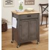 TMS Jacksonville Kitchen Cart, Weathered Gray