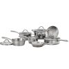 Tramontina Gourmet Stainless Steel Tri-Ply Base Cookware Set, 12 Piece