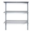 Triton Products® Heavy-Duty 3 Tier Wire Shelf, Grey, 375 lb. Capacity