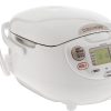 Zojirushi NS-ZCC10 Neuro Fuzzy Rice Cooker, 5.5-Cup, White